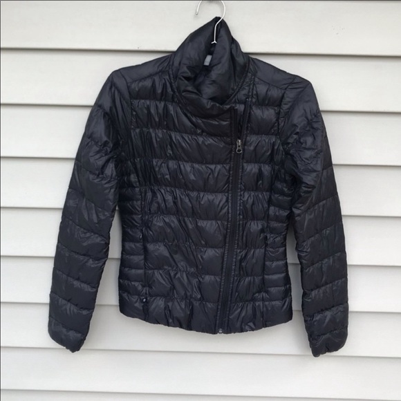 Athleta Down Puffer Jacket Small, Black “Downalicious” - Picture 4 of 6